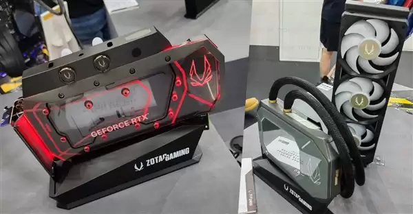 ��̩չʾ����RTX 5080Һ��ԭ���Կ�������ˮ��ͷ����360mm AIO������