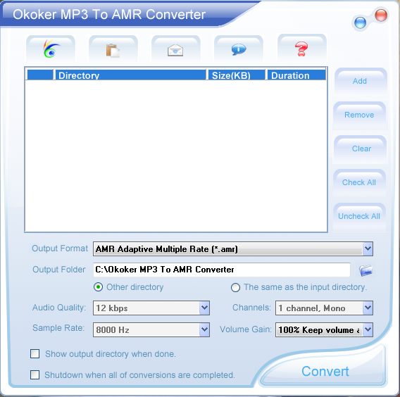 Okoker MP3 to AMR Converter V6.6 ԰