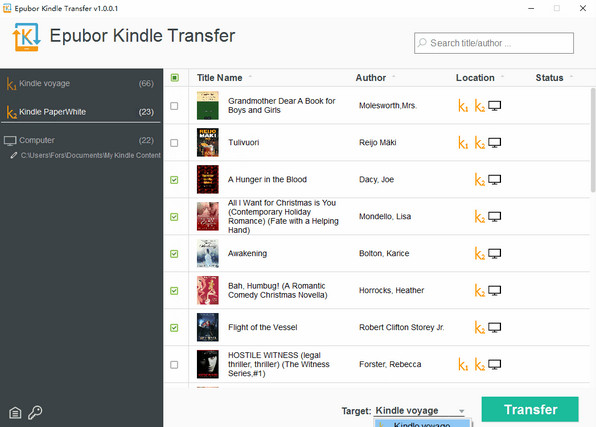 Kindle Transfer V1.0.1 ԰