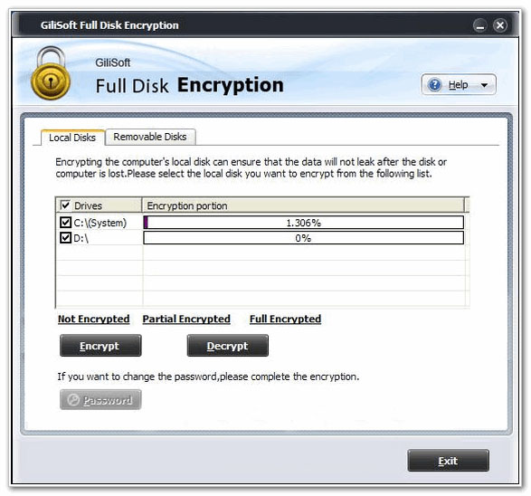 Gilisoft Full Disk Encryption(Ӳ̼) V4.2.0 ƽ