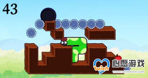 贪吃的苹果蛇第43关通关攻略_wishdown.com 《贪吃的苹果蛇》第43关通关攻略