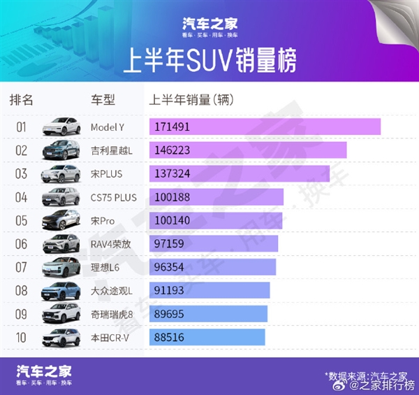 2025ϰSUVйTOP10¯˹Model Y