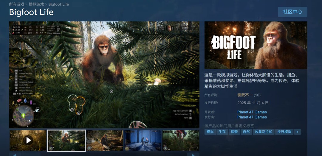ŹģϷBigfoot Lifeѵ½Steam