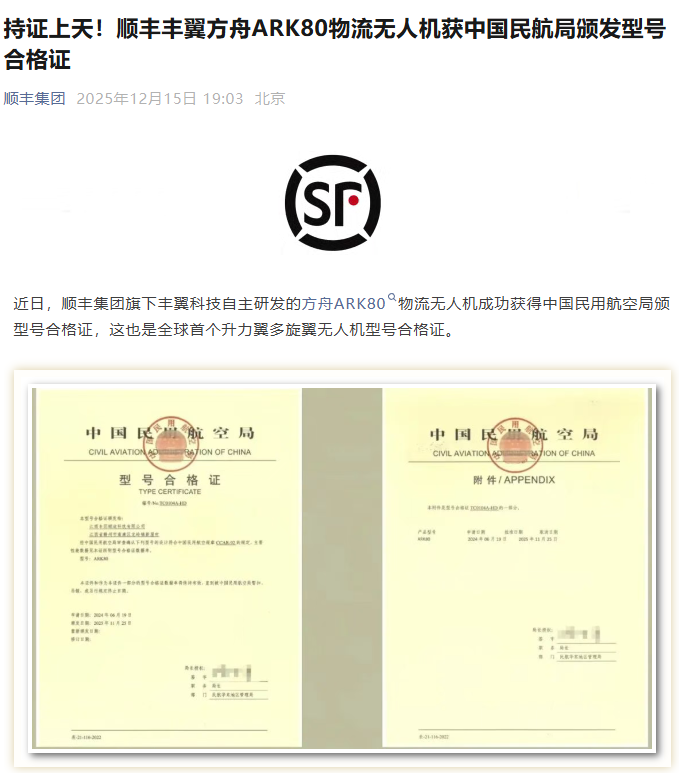 ��֤���죬˳��������� ARK80 �������˻�����ͺźϸ�֤