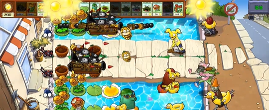 ��ֲ���ս��ʬ�ӽ��桷�ȹ�������Ƥ����Ч����