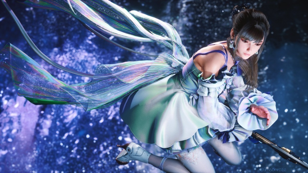 �����ǡ�DLSS4.5ʵ����ʾ�Աȣ�ͷ��˿��������Ȼ�ˣ�