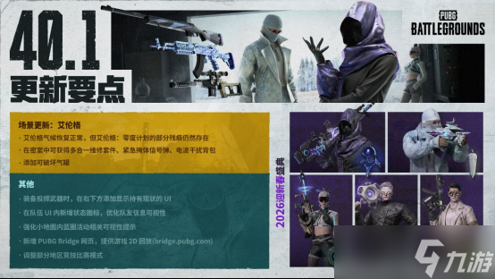 PUBG 40.1�汾���� ���׸񾭵�ع顢UI�Ż����´�����ͬ������