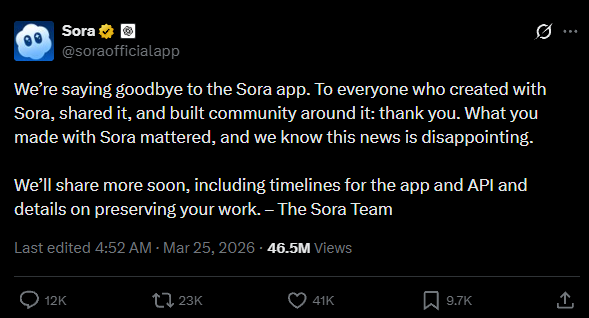 OpenAI������Ƶ��ģ��SoraͻȻ��ͣ��ר�ң�������ɱ����ص���