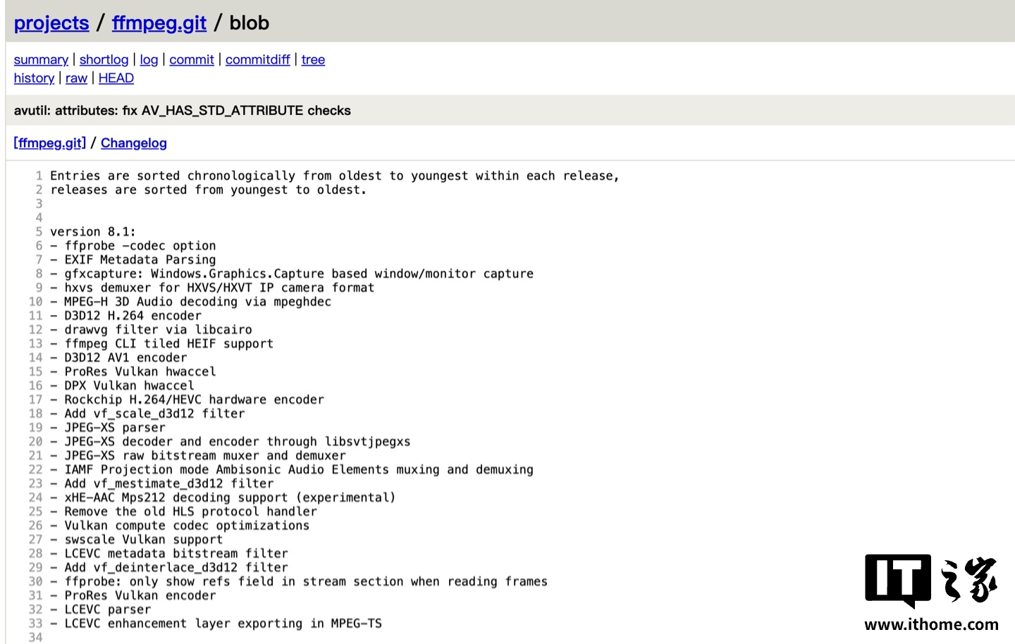 ��Դ��ý���� FFmpeg 8.1 �汾����������֧�� IAMF �ռ���Ƶ�� JPEG-XS ��ʽ