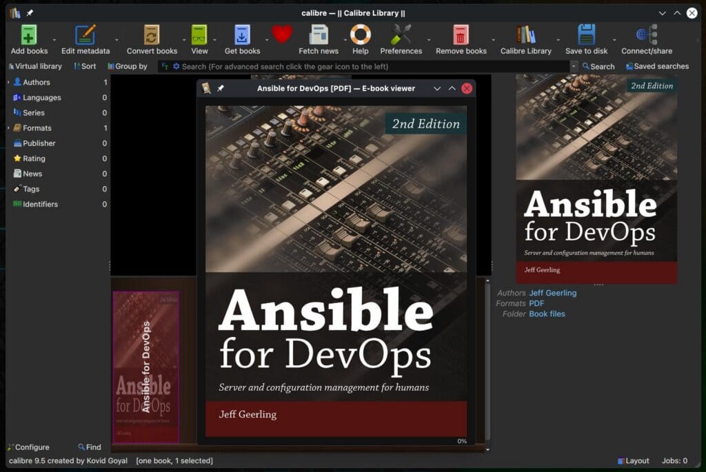 ��Դ������������� Calibre 9.5 ������������������ʾ�Ķ�����