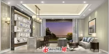 Sketchup����������ݵ���ģ��