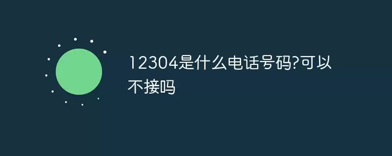 12304�绰���ӿ�������������Ǹ�ʲô�õ�