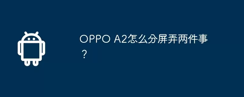 OPPO A2���������̳� ����ͬʱ����������