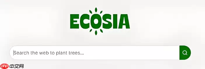 ���ٷ�������Ecosia�����������������ҳ�����