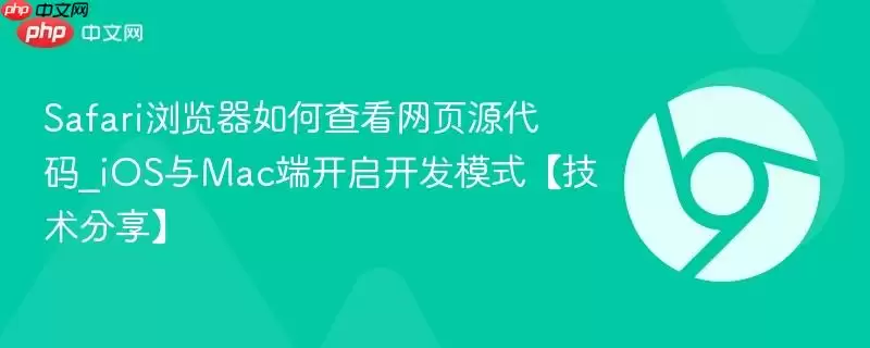 iOS��Mac��Safari�鿴��ҳԴ���뷽�����