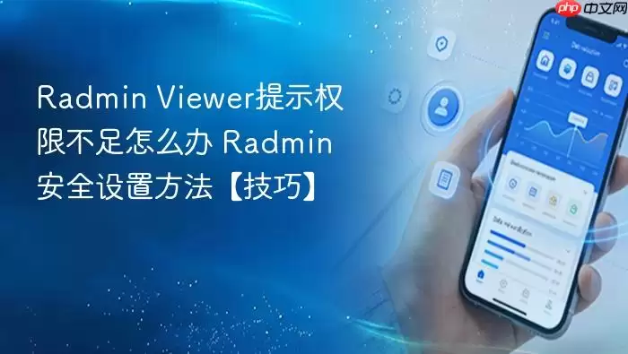 Radmin ViewerȨ�޲����������밲ȫ���ü���