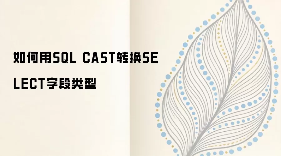 SQL�����ʹ��CASTת��SELECT��ѯ�ֶ�����