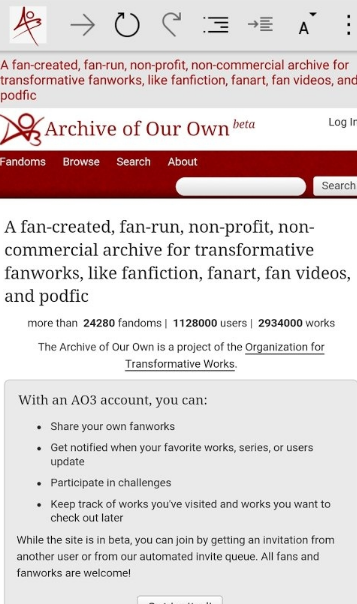 ao3 Home | Archive of Our Own2024° 1.75