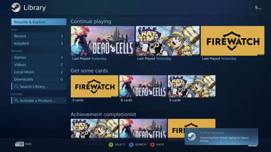 SteamLink app 1.85