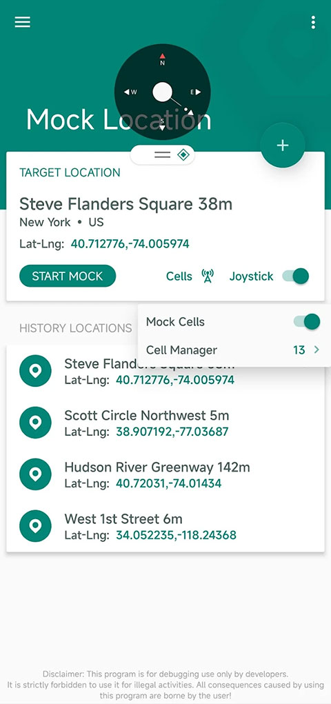 Fake Location2025° 1.0