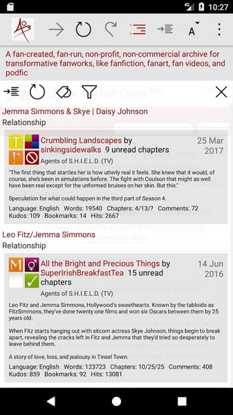 AO3app v1.0