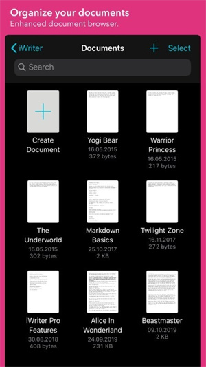 iWriter app v1.1