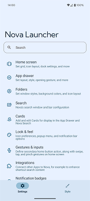 nova launcher°ذװ 8.0.1