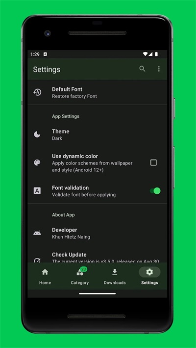 zfontappذװ v3.5.7
